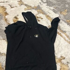 Champion Black and Gray Athletic Hoodie